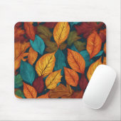 Tapis De Souris Elégante couleur feuilles d'automne automne Motif (Avec souris)