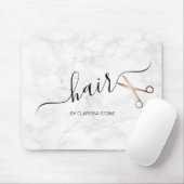 Tapis De Souris Elégante coupe-cheveux rose d'or (Avec souris)