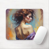 Tapis De Souris Élégante Dame (Avec souris)