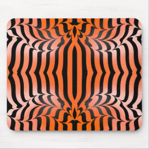 Tapis De Souris Elégante esthétique Peau de tigre orange et noir