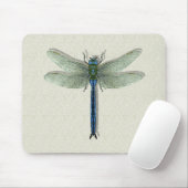 Tapis De Souris Élégante libellule bleue (Avec souris)