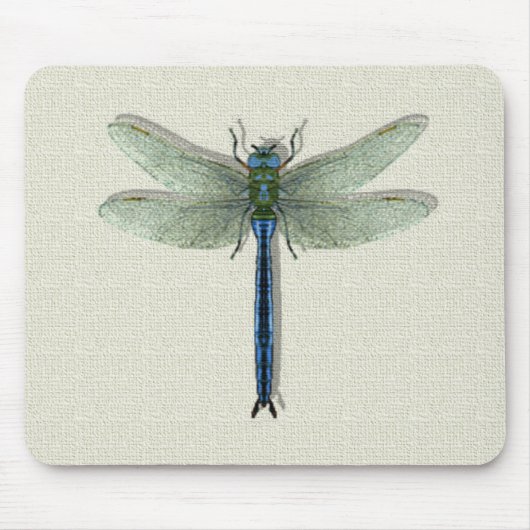 Tapis De Souris Élégante libellule bleue (Devant)