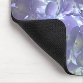 Tapis De Souris Elégante lumière douce mauve florale mauve hydrang (Coin)