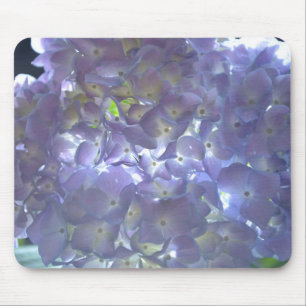 Tapis De Souris Elégante lumière douce mauve florale mauve hydrang