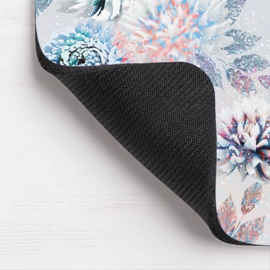 Tapis De Souris Elégante motif rétro fleurie. (Coin)