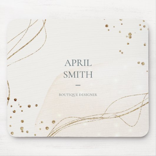 Tapis De Souris Elégante Parties scintillant Abstraite Aquarelle d (Devant)