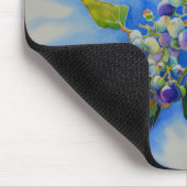 Tapis De Souris Elégante peinture à l'aquarelle de bleuet (Coin)