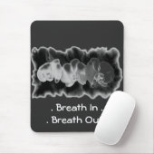 Tapis De Souris Elégante peinture à l'aquarelle noire blanche orch (Avec souris)