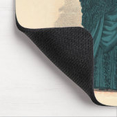 Tapis De Souris Élégante robe victorienne bleue (Coin)