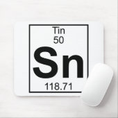 Tapis De Souris Élément 050 - Sn - étain (plein) (Avec souris)