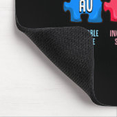 Tapis De Souris Élément chimique de la sensibilisation à l'autisme (Coin)