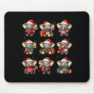 Tapis De Souris Élément de Noël drôle de pyjama homme amateur d'él