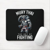 Tapis De Souris Élément Muay Thai - Kickboxing et boxe thaïlandais (Avec souris)