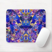 Tapis De Souris Éléments abstraits bleus mignons (Avec souris)