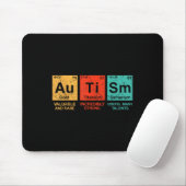 Tapis De Souris Éléments autistes Tableau périodique Sensibilisati (Avec souris)