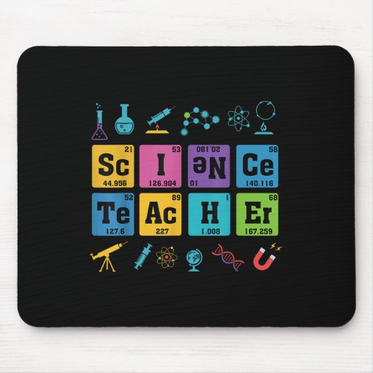 Tapis De Souris Éléments de chimie des enseignants en sciences Tab (Devant)