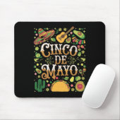 Tapis De Souris Éléments de fête mignons de la fête Cinco De Mayo (Avec souris)
