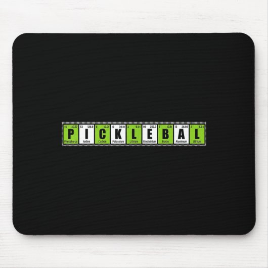 Tapis De Souris Éléments essentiels de pickleball cool drôle mème (Devant)