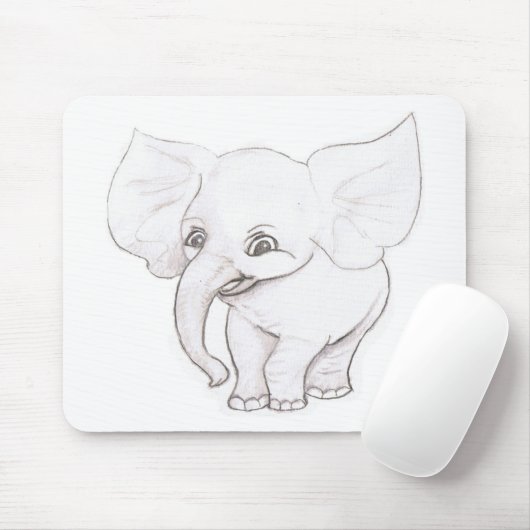 Tapis De Souris Éléphant (Avec souris)