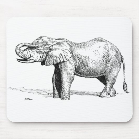 Tapis De Souris Éléphant (Devant)