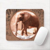 Tapis De Souris Éléphant africain Mousepad (Avec souris)