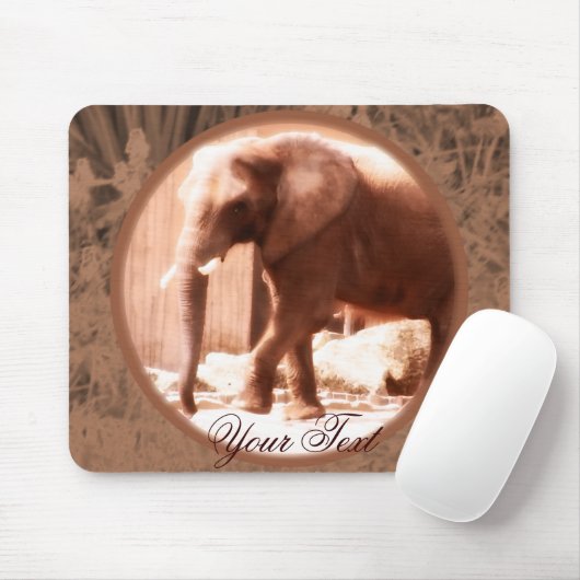 Tapis De Souris Éléphant africain Mousepad (Avec souris)