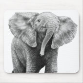 Tapis De Souris Éléphant africain Mousepad de bébé (Devant)