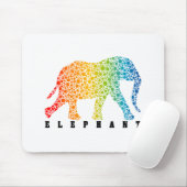 Tapis De Souris Eléphant aux couleurs (Avec souris)