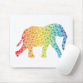 Tapis De Souris Éléphant avec des points (Avec souris)