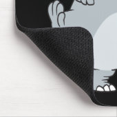 Tapis De Souris éléphant avec dessin animé trophée gagnant (Coin)