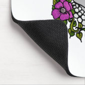 Tapis De Souris Eléphant avec perles et violettes (Coin)