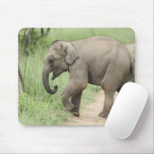 Tapis De Souris Éléphant bébé suivant sa mère, Corbett (Avec souris)