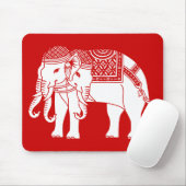 Tapis De Souris Elephant blanc thaïlandais Erawan (Avec souris)
