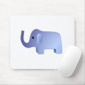Tapis De Souris Eléphant bleu mou (Avec souris)
