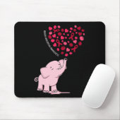 Tapis De Souris Elephant Coeur Ruban Cerveau Aneurysme Sensibilisa (Avec souris)