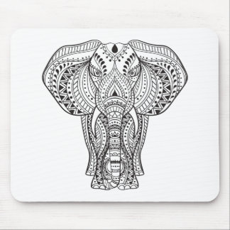 Tapis De Souris Éléphant d'Asie ethnique
