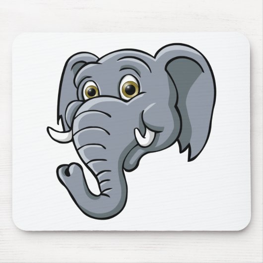 Tapis De Souris Éléphant de bande dessinée (Devant)