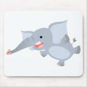 Tapis De Souris Eléphant de dessin animé Mousepad (Devant)