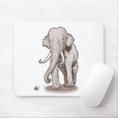 Tapis De Souris Éléphant de liberté (Avec souris)
