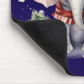 Tapis De Souris Éléphant de Noël mignon (Coin)