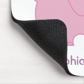 Tapis De Souris Éléphant doux (rose) (Coin)