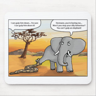 Tapis De Souris Éléphant et snake.png