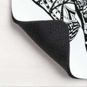 Tapis De Souris Éléphant ethnique de motif (Coin)