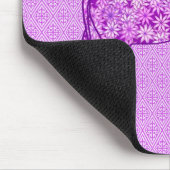 Tapis De Souris Eléphant fleur - améthyste violet (Coin)