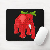 Tapis De Souris Éléphant Fraise (Avec souris)