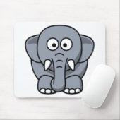 TAPIS DE SOURIS ÉLÉPHANT GRIS (Avec souris)