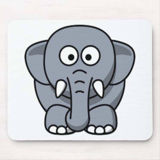 TAPIS DE SOURIS ÉLÉPHANT GRIS (Devant)
