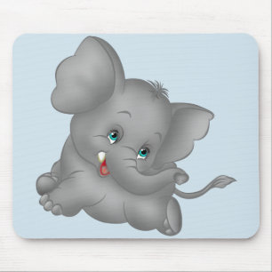 Tapis De Souris Eléphant joli dessin