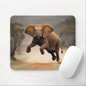 Tapis De Souris Eléphant Kangaroo Hop, Mousepad (Avec souris)