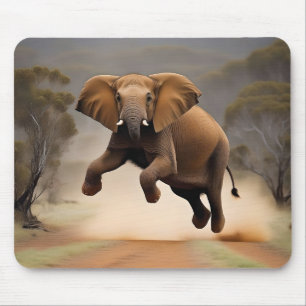 Tapis De Souris Eléphant Kangaroo Hop, Mousepad